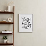 "Nice Work" - Art Print in White by Heather Francisco - In a Room