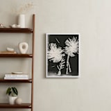 "Paper Flower 1" - Art Print in Black and White by Angela Simeone - In a Room