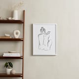 "Stretching" - Art Print in White by Miranda Mol - In a Room