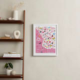 "I Love Los Angeles" - Art Print in Cotton Candy by Jordan Sondler - In a Room