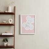 "Circle of Friends" - Art Print in Cotton Candy by Kisco Print Shop - In a Room