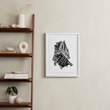 "Layers" - Art Print in Black and White by Jaime Derringer - In a Room