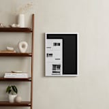 "rectangle with me" - Art Print in coal by Kamala Nahas - In a Room