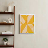 "Abstract Layers 1" - Art Print in Tangerine by Kelly Nasuta - In a Room