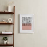 "Color Streak" - Art Print in Dusty Rose by Kiersten Garner - In a Room