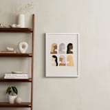 "Girls Support Girls" - Art Print in Cream by Amanda Houston - In a Room