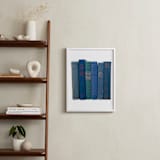 "Bound in Blue" - Art Print in Antique Blue by Sheila Corcoran - In a Room