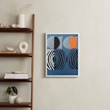 "Solar Eclipse" - Art Print in Galaxy Blue by Deborah Velasquez - In a Room