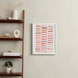 "Stacks #2" - Art Print in Coral by Kelly Nasuta - In a Room