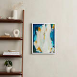 "Agua de Oro" - Art Print in Navy by Parima Studio - In a Room