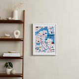"I Love Boston" - Art Print in Ocean by Jordan Sondler - In a Room