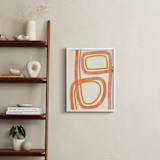 "Summer Siesta" - Art Print in Coral by ALICIA BOCK - In a Room