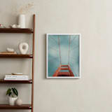 "San Francisco Golden Gate Bridge" - Art Print in Slate Blue by Lauren Cheng - In a Room