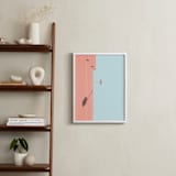 "Palm Springs - A Color Study I" - Art Print in Palm Springs Blue by Lisa Sundin - In a Room