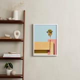 "Palm Springs - A Color Study II" - Art Print in Palm Springs Blue by Lisa Sundin - In a Room