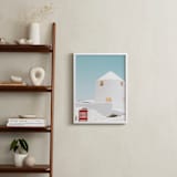 "Cycladic House II" - Art Print in Limestone by Tania Medeiros - In a Room