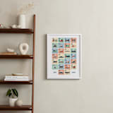 "Alphabet in Motion" - Personalized Art Print in Sherbet by Erica Krystek - In a Room