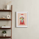 "Sweet & Bubbly" - Personalized Art Print in Sugared Peach by Annie Holmquist - In a Room