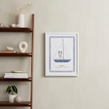 "Sailboat co." - Personalized Art Print in Ocean by cambria - In a Room