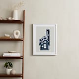 "Number One" - Personalized Art Print in Navy by Itsy Belle Studio - In a Room