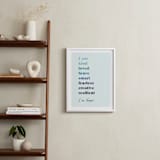 "Positive Affirmations" - Personalized Art Print in Winter by Nazia Hyder - In a Room