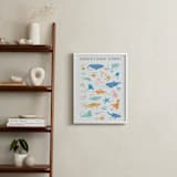 "Sea life alphabet" - Personalized Art Print in Sea foam by Creo Study - In a Room