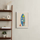 "Surfs Up" - Personalized Art Print in Sand by Baumbirdy - In a Room