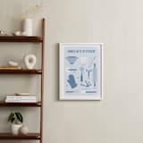 "Kitchenware" - Personalized Art Print in Slate by Dawn Pope - In a Room