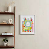 "Welcome to the World" - Personalized Art Print in Pastels by Shiny Penny Studio - In a Room