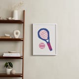 "Electric Sports 1" - Personalized Art Print in Cobalt by Carrie Moradi - In a Room