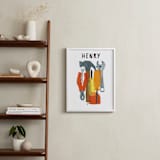 "Tools Collage" - Personalized Art Print in Steel by Mia Posada - In a Room