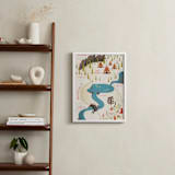 "Adventure Map" - Personalized Art Print in Crimson by Grace Kreinbrink - In a Room