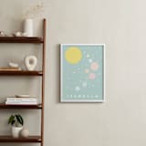 "Pastel Solar System" - Personalized Art Print in Mint by Maria Alou - In a Room