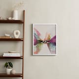 "Spread Your Wings" - Personalized Art Print in Tangerine by Karen Kardatzke - In a Room