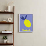 "My Fruity Family" - Personalized Art Print in Lemon by Marta Crea - In a Room
