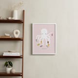 "Socktopus" - Personalized Art Print in Pink by Celeste Duffy - In a Room