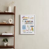 "Creative Tools" - Personalized Art Print in White by Naava Katz - In a Room