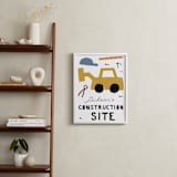 "construction site" - Personalized Art Print in Lemon by Sumak Studio - In a Room