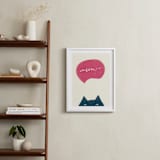 "Meow Meow" - Art Print in Pretty Pink by Pixel and Hank - In a Room