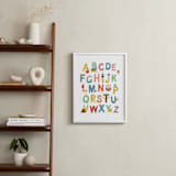 "Illustrated Alphabet" - Art Print in Primary by Annie Holmquist - In a Room