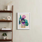 "Fleur de Papier" - Art Print in Purple by Karen Kardatzke - In a Room