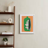 "Two Liter Ship" - Art Print in sweet orange by Elliot Stokes - In a Room