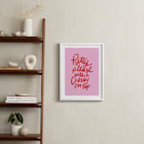 "Cherry on Top" - Art Print in Bubble Gum by Inkblot Design - In a Room