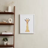 "baby animal.giraffe" - Art Print in merigold by Cass Loh - In a Room