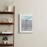 "sunrise sunset" - Art Print in Moody Blue by Jennifer Morehead - In a Room