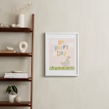 "Oh Happy Day" - Art Print in Baby Peach by Juliana Zimmermann - In a Room