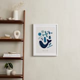 "Ten Blue Things" - Art Print in Blue by Ana Peake - In a Room