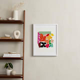 "Mariposa Jungle" - Art Print in Green Tea Ice Cream by Lise Gulassa - In a Room