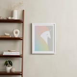 "Unicorn" - Art Print in Blush by Lori Wemple - In a Room
