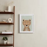 "Cheetah" - Art Print in Dry Grass by 2birdstone - In a Room